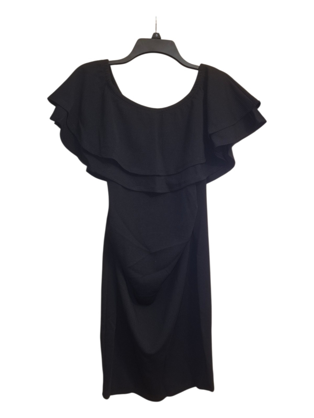 Double Ruffle Off-Shoulder Maternity Dress